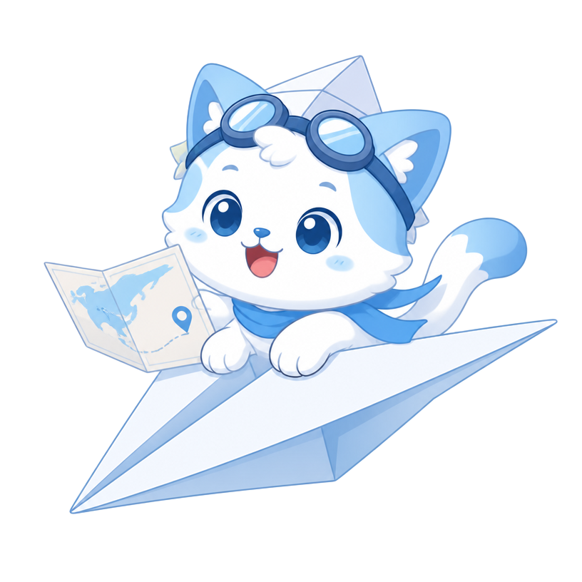 Lumi the cat mascot representing the IELTS ITP learning path