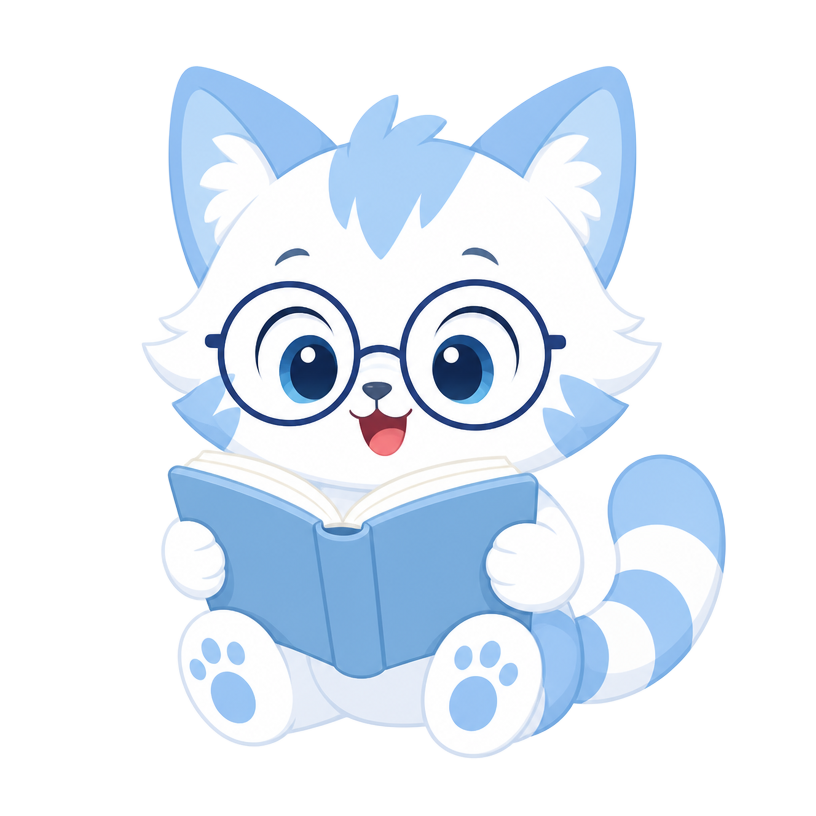 Lumi the cat mascot representing the TOEFL learning path